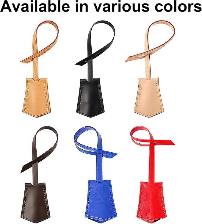 Microfibre Leather Tag for Luggage Bag or Suitcase, Decorative Hang Tag for Speedy 25 30 35 Handbag(Red Tag)
