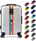 Personalized Luggage Strap with Combination Lock, Custom Embroidered Name Suitcase Belt, Heavy Duty Adjustable Travel Strap for Luggage Security and Easy Identification, Lockable Bag Belt,1 Piece