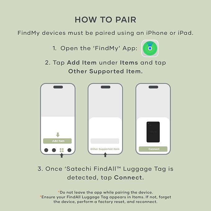 Satechi FindAll Smart Luggage Tag with Find My, TSA-Friendly, Airport Tracking, Left-Behind Alerts, Loud Audible Chime, Wireless Rechargeable, Works with iPhone, iPad, Mac – Black