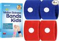 Motion Sickness Bands for Kids, Travel Sickness Relief Wristbands, Anti-Nausea Bands for Morning Car Sea Sickness(Blue/Red)