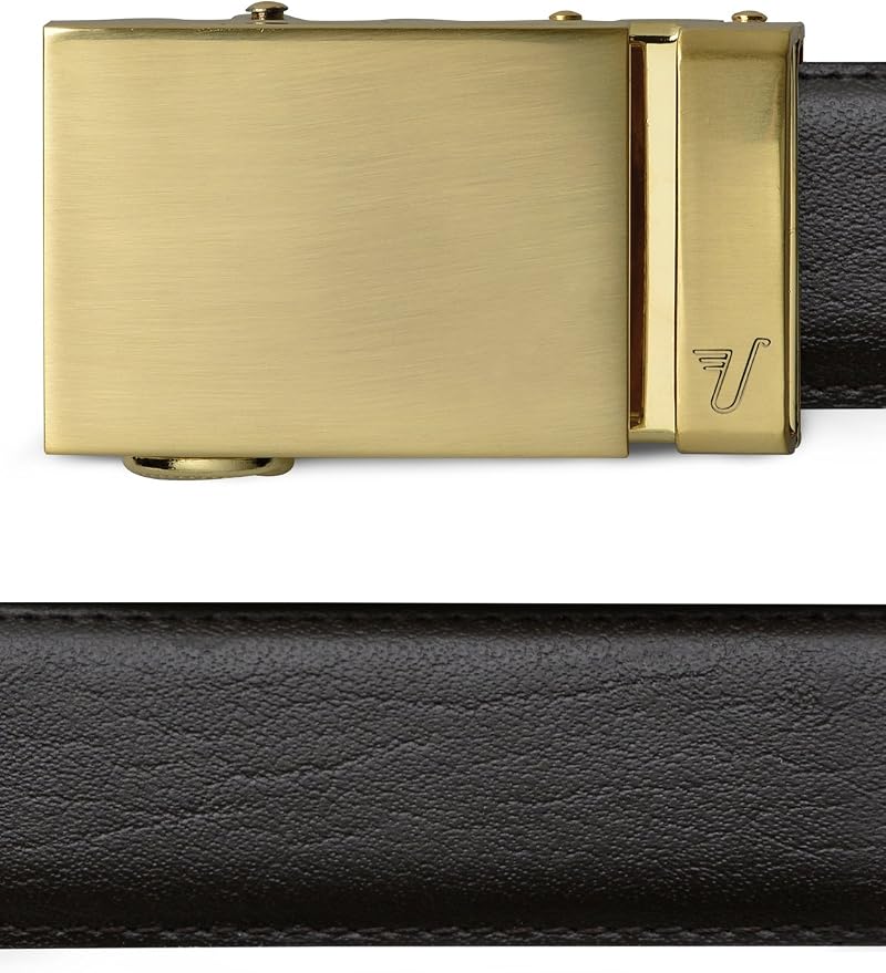 Mission Belt Men's Leather Ratchet Belt, 40mm Metal Collection
