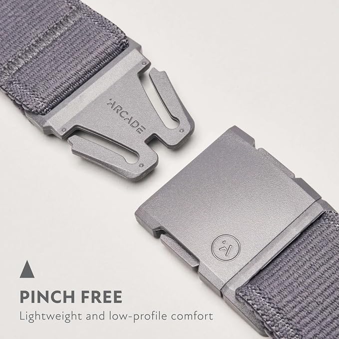 Arcade Belts A2 Unisex Adventure Belt: Heavy Duty Stretch, Metal Free Buckle