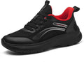 Treesky Black Non Slip Work Shoes for Women, Restaurant & Kitchen Sneakers | Slip resistant soles, lightweight cushioning, breathable knit, removable insole, for nursing, food service & long shifts