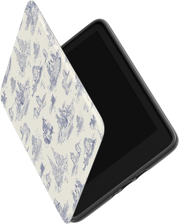Casely Kindle Case | Graveyard Gathering | Skeleton Picnic | Compatible with 7" Kindle Colorsoft and 7" Kindle Paperwhite (12th Gen 2024) | Auto Sleep/Wake | Hand Strap | Vegan Leather