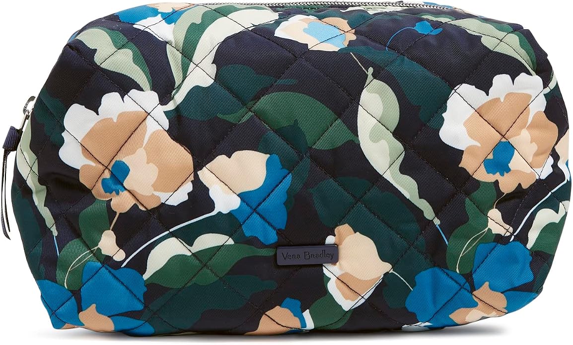 Vera Bradley Women's Performance Twill Large Cosmetic Makeup Organizer Bag