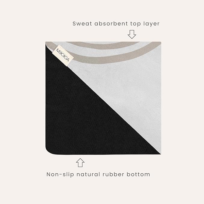 Travel Yoga Mat 1.5mm | Foldable, Lightweight Mat | Use for Travel, Backpacking, Yoga Retreat, Outdoors, Gym, Pilates, Machine Washable, Eco-Friendly