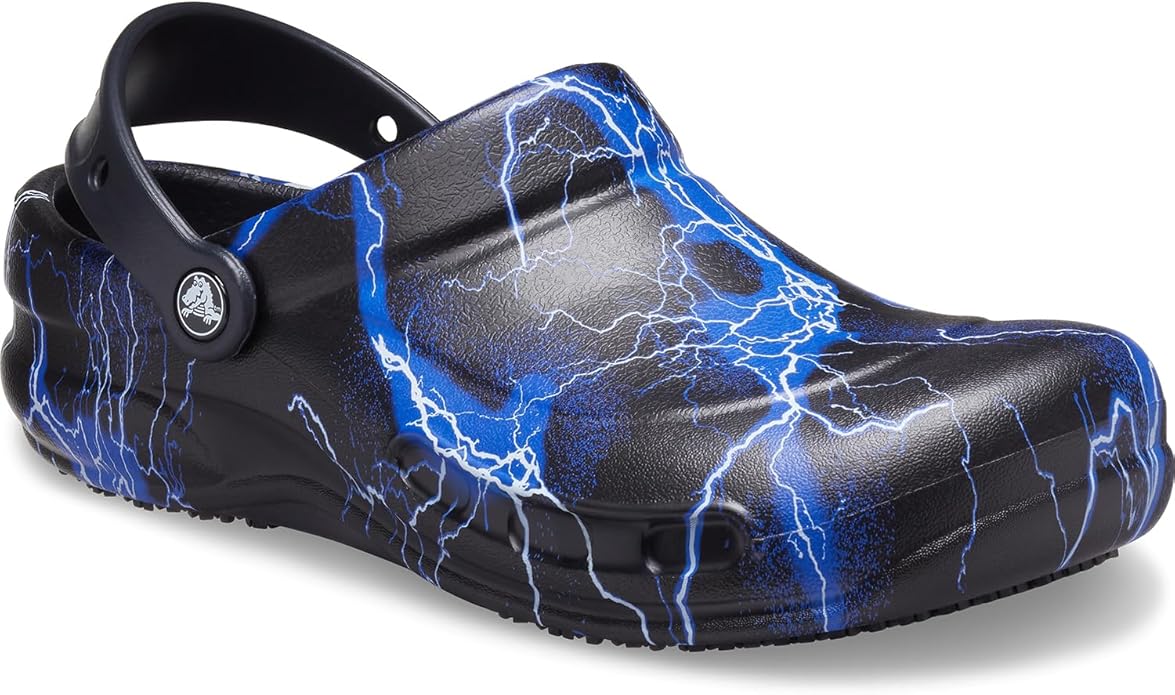 Crocs Unisex-Adult Bistro Graphic Clogs, Slip Resistant Work Shoes
