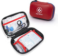 315 Piece Emergency Kit – Waterproof Hard Shell EVA First Aid Kit for Home, Car, Camping, Hiking, Travel, Office & Outdoor Emergencies(Red/Blue)