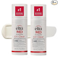 EltaMD UV Clear Face Sunscreen SPF 46, Oil Free for Face with Zinc Oxide, Dermatologist Recommended Sunscreen Lotion, For Acne-Prone Sensitive Skin, 1.7 oz Pump (Pack of 2)