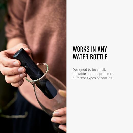BLACK + BLUM Charcoal Water Filter Sticks | Charcoal Filter Hydration Old Japanese Tradition, Lasting 6 Months Each, Wood Black (4 Piece)