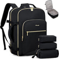 LOVEVOOK 40L Travel Backpack Flight Approved Carry on Backpack,3 Packing Cubes,Waterproof Personal Item Travel Bag,TSA Carry on Luggage Suitcase Travel Essentials,Gifts for Women & Men,fits 17" Laptop