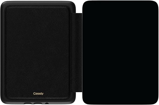 Casely Kindle Case | Black | Compatible with 7” Kindle Colorsoft and 7” Kindle Paperwhite (12th Gen 2024 Models)