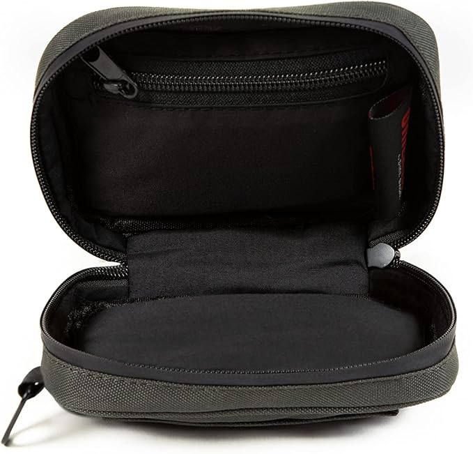 DIME BAGS Odor Sealing Padded Pouch, Carbon-Lined Smell Blocking Bag with Protective Interior for Glass & Gear, Water-Resistant Exterior, Low-Profile & Discreet (7 Inch, Green)
