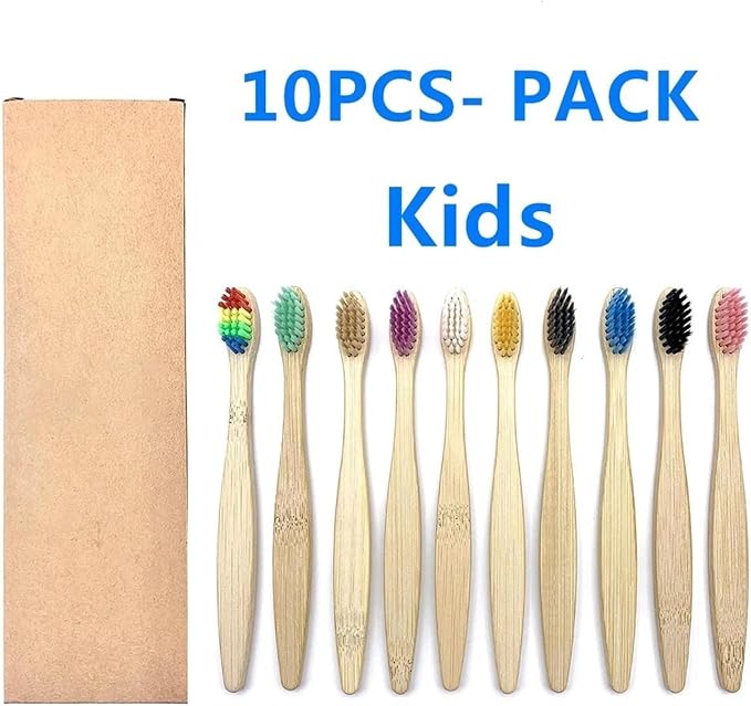 Manual Toothbrush 10PCS Colorful Toothbrush Set Soft Bristle Teeth Whitening Toothbrushes Soft Care Toothbrush(10PCS Kids Set)