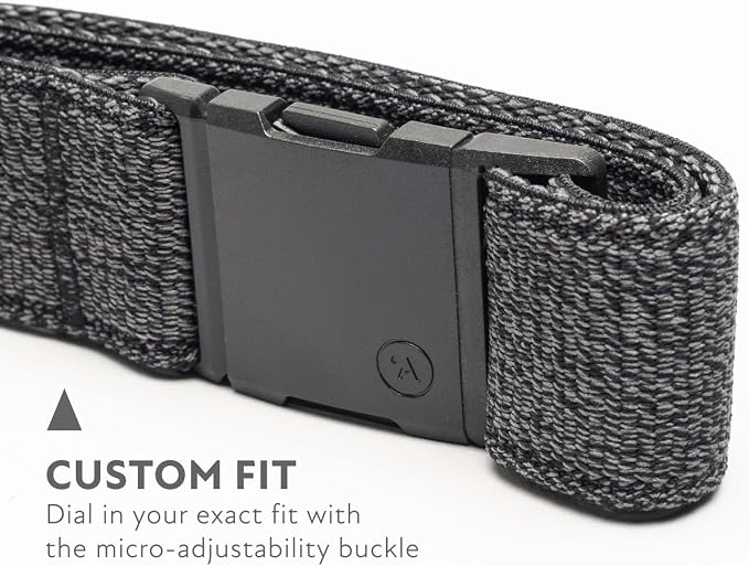 Arcade Belts A2 Slim Adventure Belt: Heavy Duty Stretch, Metal Free Buckle