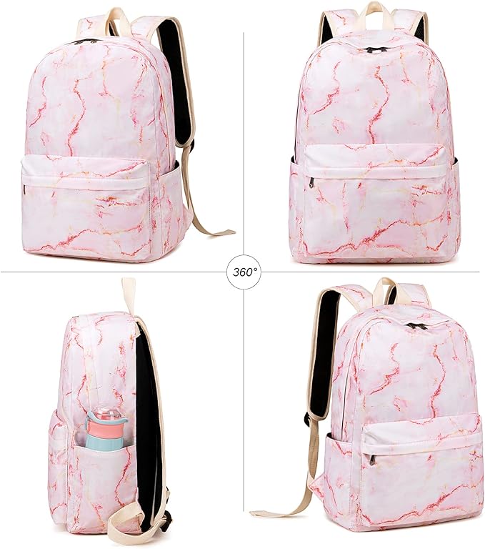 LEDAOU Backpack for Girls School Bag Kids Bookbag Teen Backpack Set Daypack with Lunch Bag and Pencil Case | Kids, Bookbag, Daypack, with Lunch Bag, and Pencil Case