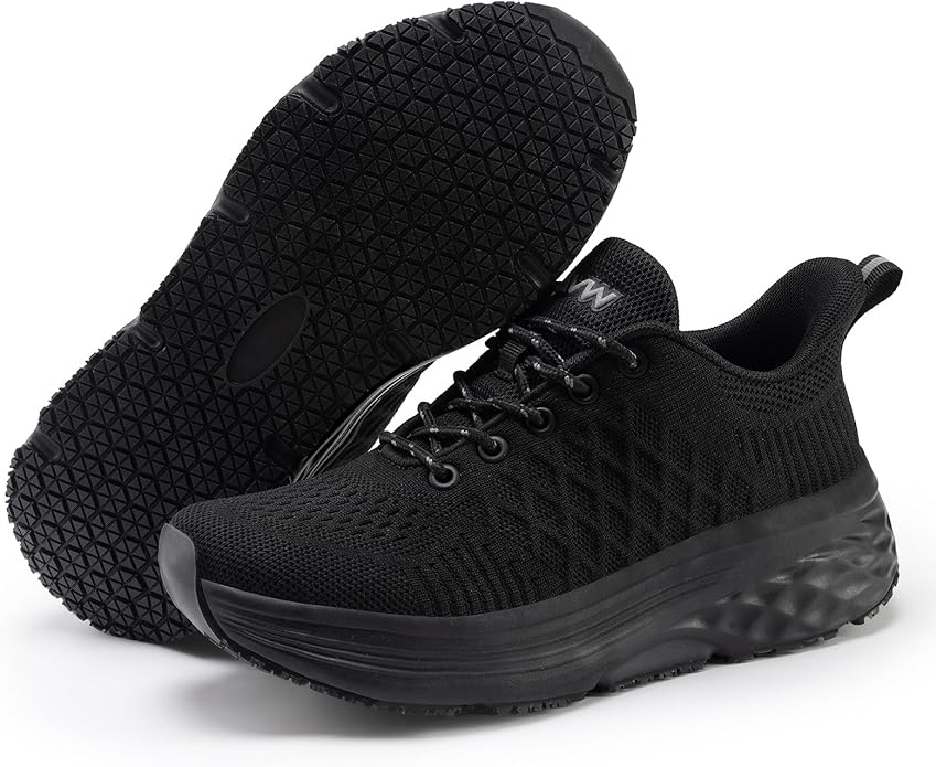 AVW Womens Non Slip Work Shoes Water Resistant Walking Sneakers Food Service Chef Kitchen Shoes