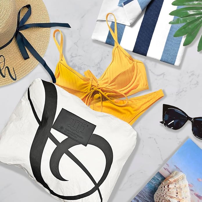 100% Coated Tyvek Material, Beach Pouch, Waterproof Pouch for Beach, Makeup Pouch, Wet Dry Bag,Clutch