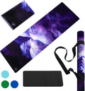 June & Juniper Travel Yoga Mat Foldable Lightweight - Thin Light Non-Slip Travel Yoga Mat Eco