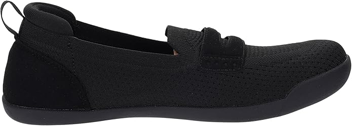 WHITIN Women's Round Toe Slip On Penny Loafers | Wide Barefoot Flats with Breathable Knit