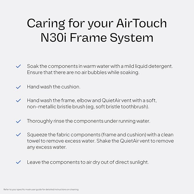 Resmed AirTouch N30i Frame System (Without Headgear) - Standard/Medium Cushion