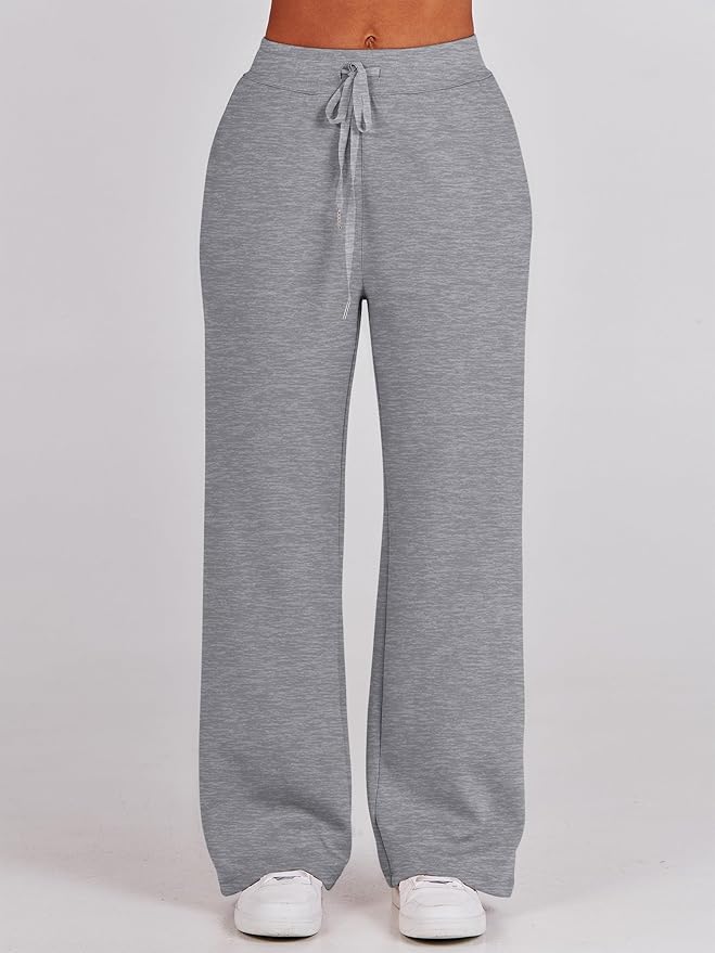 ANRABESS Women’s 2 Piece Outfits Half Zip Sweatshirt & Wide Leg Pants Airport Travel Lounge Matching Sets Sweatsuits Clothing