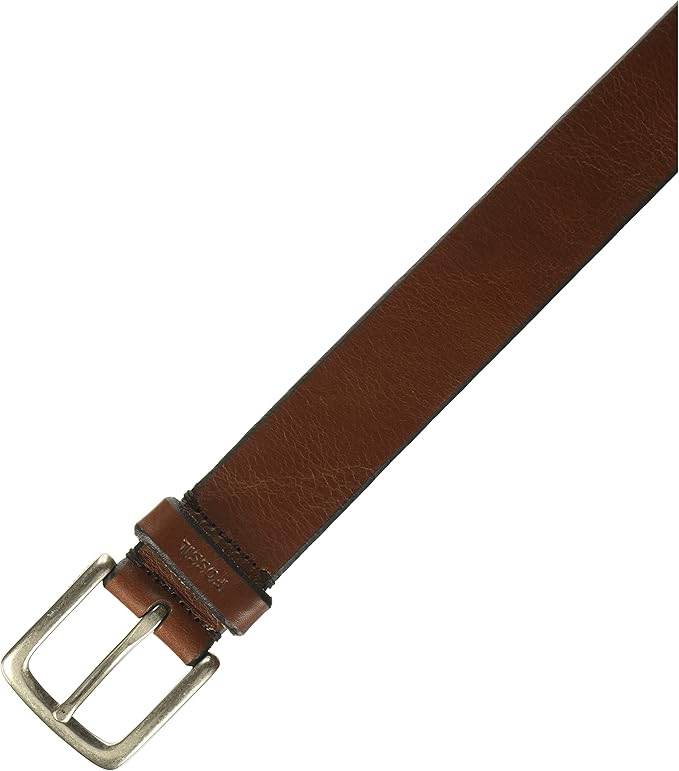 Fossil Brown Leather Belt for Men