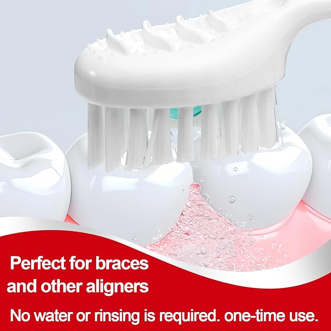 Mini Disposable Toothbrushes with Toothpaste and Toothpick, Tongue Cleaners, Reduce Bad Breath, Tongue Scraper, Prepasted Toothbrush, Pick for Work or Travel (Mix, 20pcs)
