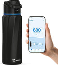 BOOST Smart Water Bottle with Reminder & Tracker, Double Wall Vacuum Insulated Bottles Stainless Steel, 32oz BPA-Free Wide Mouth for School, Gym, Office, Ideal for Father's Day