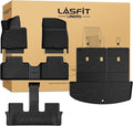LASFIT Floor Mats & Backrest Mats & Cargo Mat for Hyundai Palisade 7/8 Seats 2026 (Only Fit Gas, Not Fit Hybrid), All Weather TPE Custom Fit Car Mats Floor Liners, Full Set Mats Accessories, Black