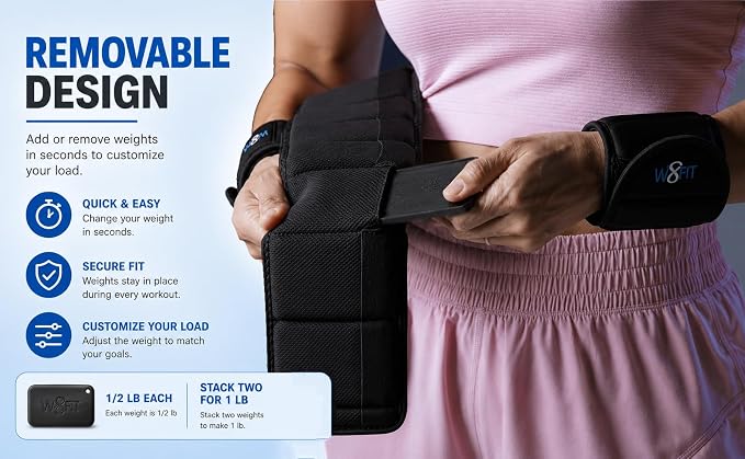 W8FIT Adjustable Weighted Belt for Women & Men, Up to 20 LBS – Rucking Belt for Walking, Hiking & Strength Training