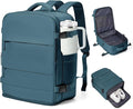 coowoz Travel Backpack Carry On for Women Man Gym Backpack with Laptop Compartment Mochila de Viaje Teacher Personal Item Backpacks Airplane Accessories Must Haves Peacock Blue,20L