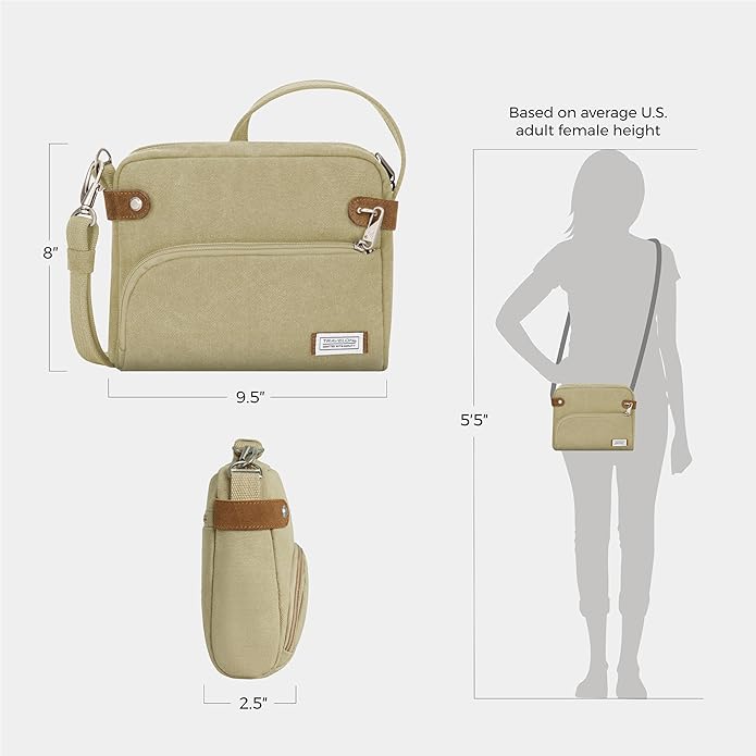 Travelon Anti-Theft Heritage Small Crossbody Bag