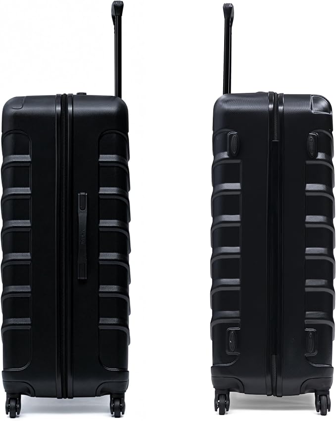 InUSA ENDURANCE Luggage with Spinner Wheels | Durable Lightweight Hardside Suitcase, Travel Bag with Handle and Trolley, 32-Inch Extra-Large Checked Luggage | Black