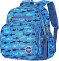 mibasies Kids Backpack for Boys: Boys Backpack 5-8 - Kindergarten Elementary School Bookbag - Shark Blue