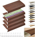 5 Pack Wire Shelf Covers,20x12x2in Wire Rack Covers for Pantry Durable PVC Shelf Liners-0.31 inch Thick, Moisture-Resistant Shelves Cover for Store Pantry Kitchen Removable Closet,#03 Walnut