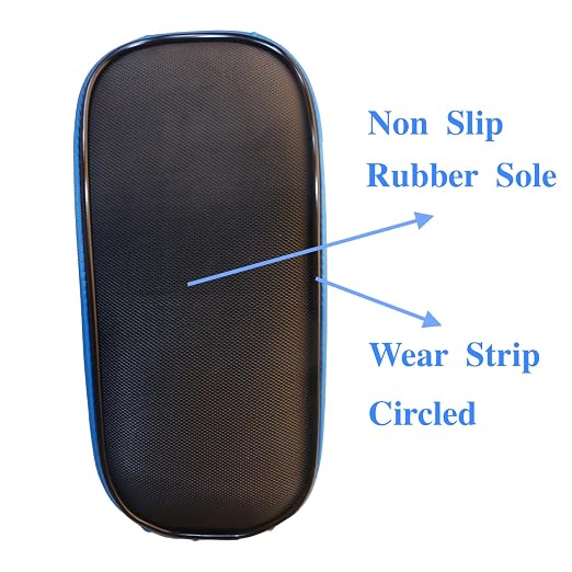 Walking Boot Cover for Medical Fracture Cast Blue Short, Large | Water Resistant Slip Resistant Rubber Sole Easy On and Off Snug Fit