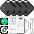 Reyke Android Air Tracker Tags-4 Pack for Both iOS & Android Phones, Dual System Bluetooth Tracker Compatible with Apple Find My (iOS) & Google Find Hub (Android) Device for Luggage, Keys, Backpack