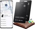 AirTag Card Pro Wallet Tracker 1.6mm for Android & iOS, Dual System Rechargeable Smart Card Work with Google Find Hub or Apple Find My APP, Item Finder Locator for Luggage/Suitcase/Bags. 2 Pack