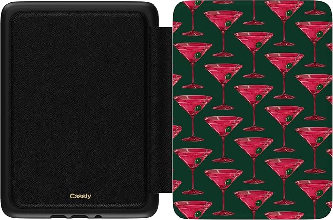 Casely Kindle Case | Shaken Not Stirred | Retro Martini | Compatible with 7" Kindle Colorsoft and 7" Kindle Paperwhite (12th Generation 2024 Models)