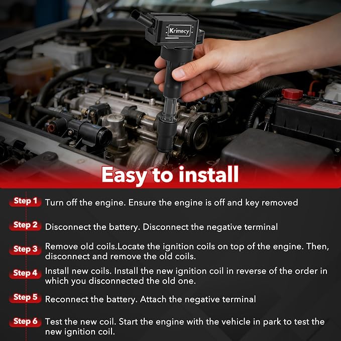 UF816 Ignition Coil Packs and Iridium Spark Plugs Fit for Hyundai 15-19 Elantra, 18-19 Kona,16-19 Sonata,19 Veloster/Kia 16-19 Forte, 17-18 Optima 2.0L