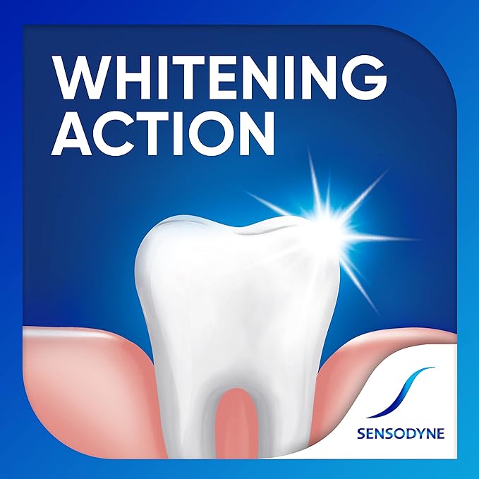 Sensodyne Repair and Protect Whitening Toothpaste, Toothpaste for Sensitive Teeth and Cavity Prevention, 3.4 oz (Pack of 3)