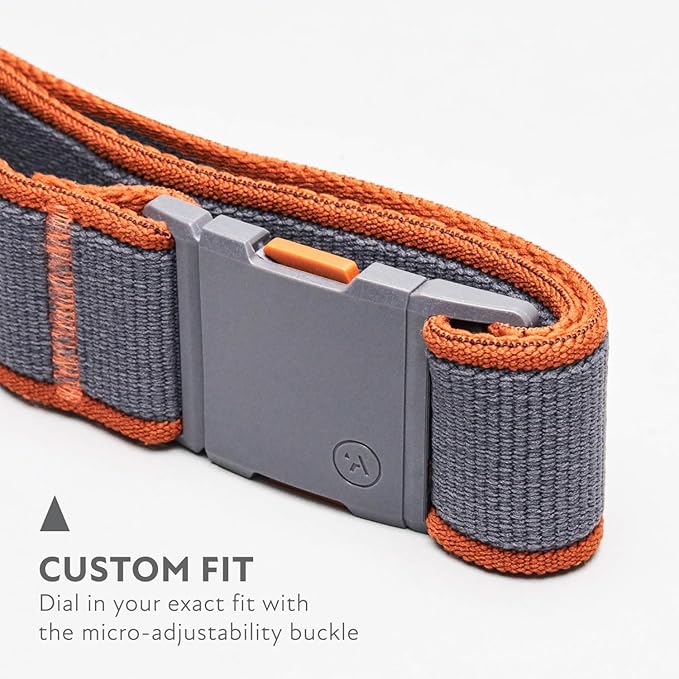Arcade Belts A2 Unisex Adventure Belt: Heavy Duty Stretch, Metal Free Buckle