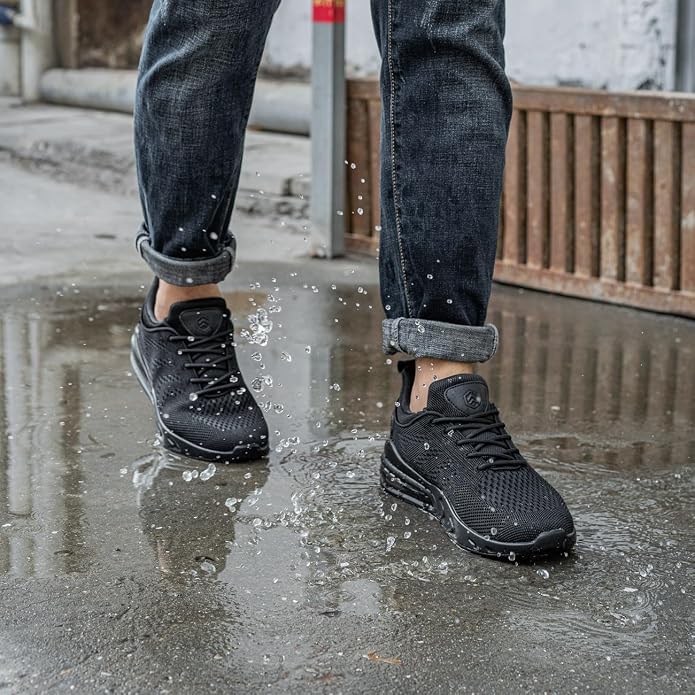LARNMERN Men Chef Non Slip Waterproof Work Shoes Slip-on | Anti Slip Water Resistant Kitchen Shoes Restaurante Food Service Water Proof Walk Sneaker Zapatos Trabajo Antideslizantes