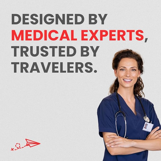 Weekend + Adventure Travel Medicine Bundle (2-Kit Set) | TSA Approved, Doctor-Curated OTC Medications for International Travel, Cruises & Emergencies | 76 Tablets for Pain, Allergy, Nausea