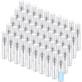 Zhehao 1 Pcs Mini Spray Bottles 5 ml Clear Glass Perfume Bottles Refillable Fine Mist Perfume Atomizer Portable Empty Sample Containers for Cleaning, Essential Oils, Travel (Clear Cap)