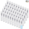 Zhehao 200 Pcs Mini Spray Bottles 5 ml Clear Glass Perfume Bottles Refillable Fine Mist Perfume Atomizer Portable Empty Sample Containers for Cleaning, Essential Oils, Travel (Clear Cap)