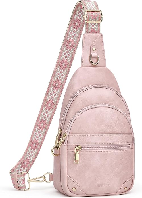 SYTRAH Anti Theft Crossbody Bags for Women, RFID Sling Bag Travel Purse, RFID Cross Body Purses Chest Bag for Travel