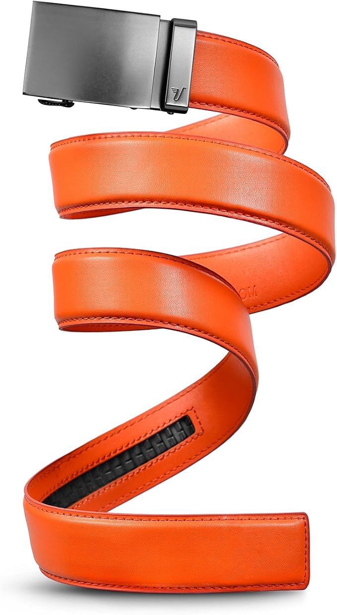 Mission Belt Men's Leather Ratchet Belt, 40mm Metal Collection