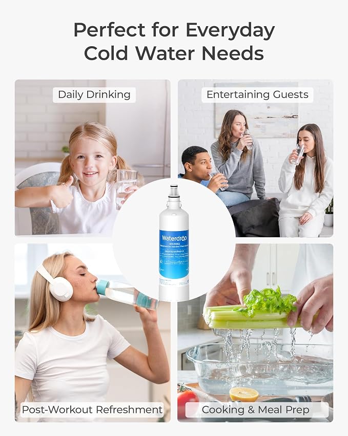 Waterdrop 4204490 Water Filter Replacement for Sub-Zero® 4204490, 4290510, 9030868, 7007067 Refrigerator Water Filter, Pack of 2
